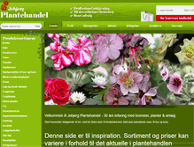 Tablet Screenshot of jebjerg-plantehandel.dk